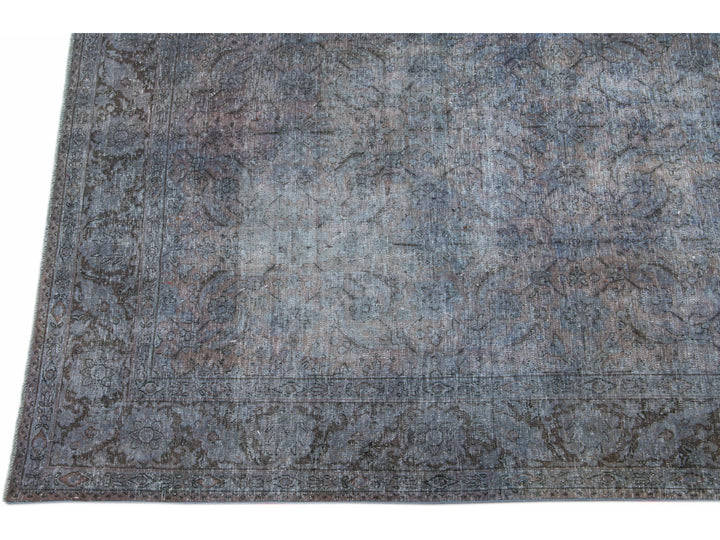 Vintage Overdyed Wool Rug 8 X 10