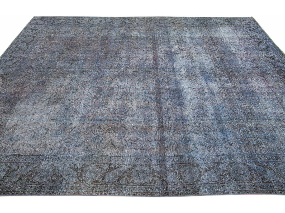 Vintage Overdyed Wool Rug 8 X 10