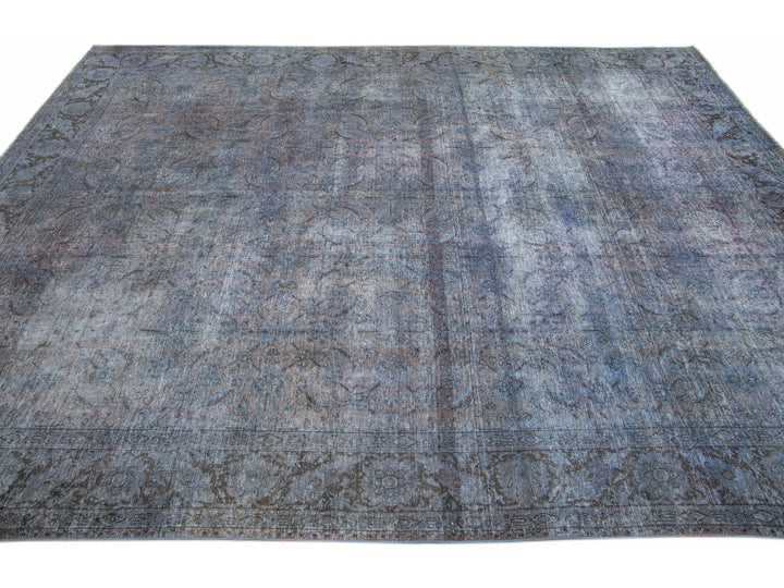 Vintage Overdyed Wool Rug 8 X 10