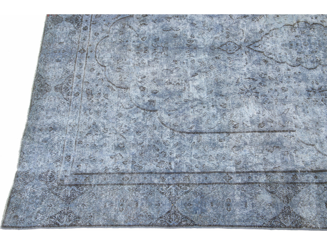 Vintage Overdyed Wool Rug 6 X 9