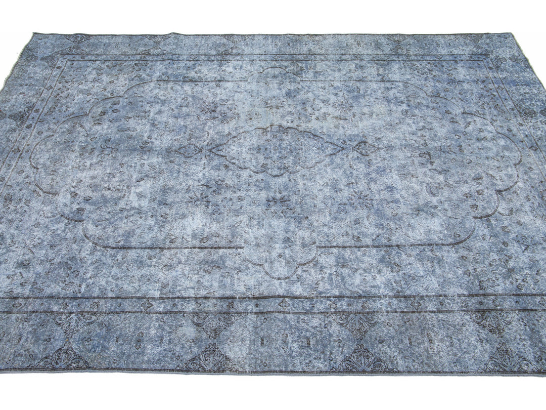 Vintage Overdyed Wool Rug 6 X 9