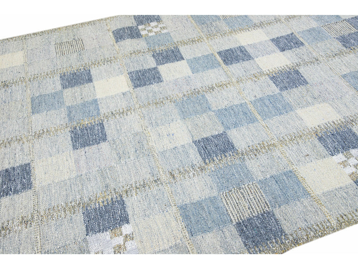 Modern Scandinavian Wool Rug 6 X 9