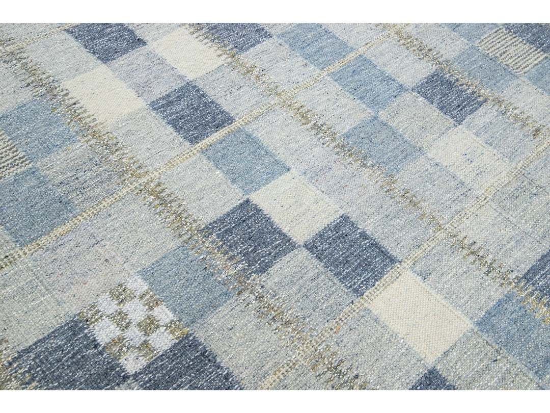 Modern Scandinavian Wool Rug 6 X 9