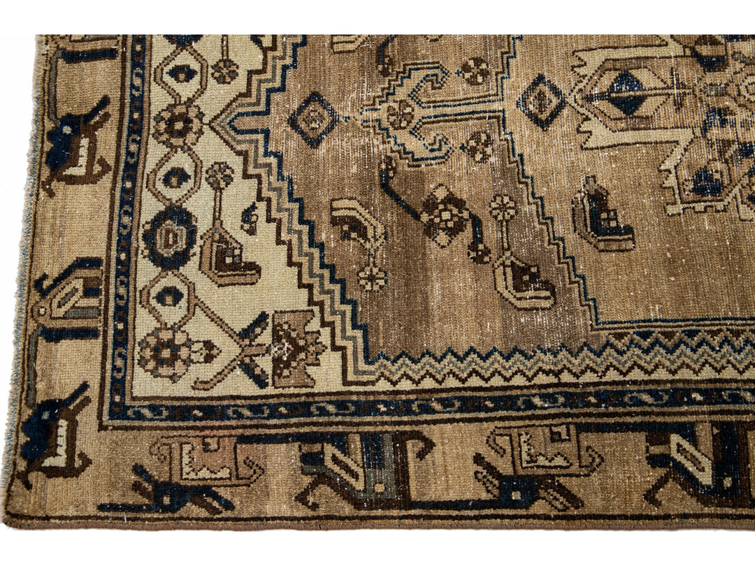 Vintage Distressed Wool Rug 4 X 7