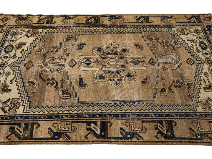Vintage Distressed Wool Rug 4 X 7