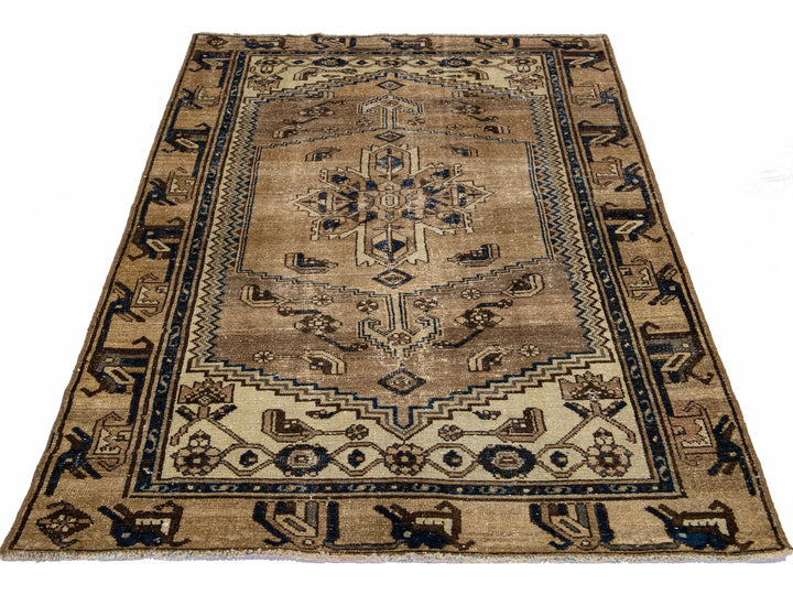 Vintage Distressed Wool Rug 4 X 7
