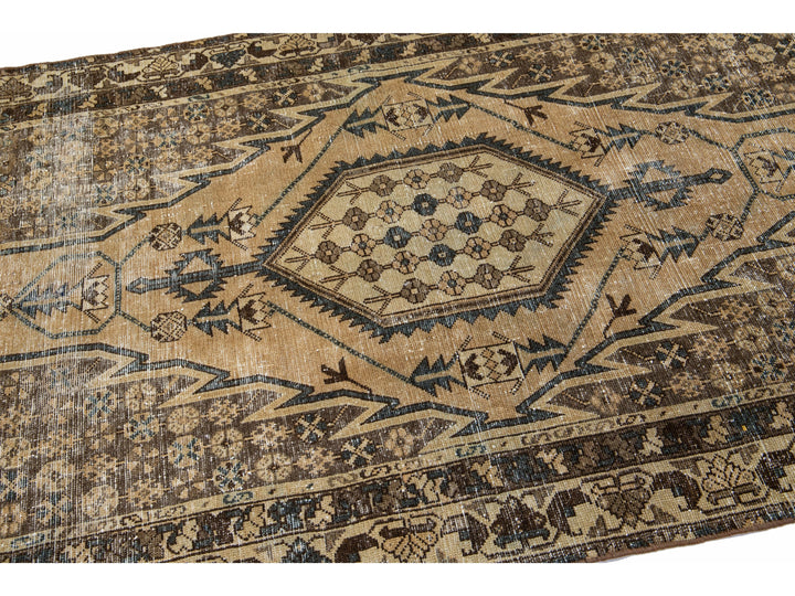 Vintage Distressed Wool Rug 4 X 6