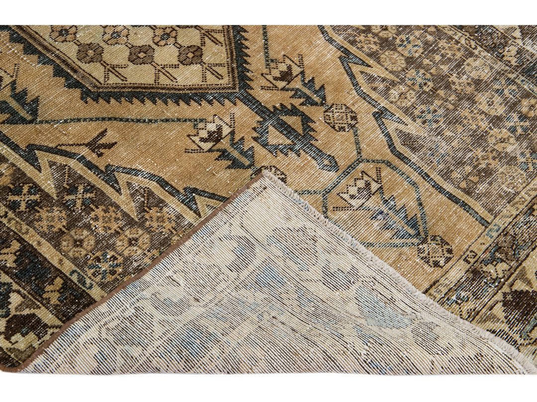 Vintage Distressed Wool Rug 4 X 6