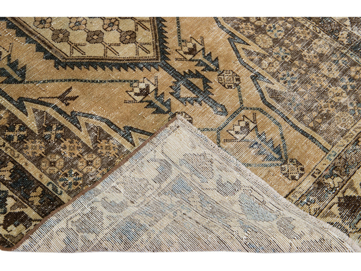 Vintage Distressed Wool Rug 4 X 6