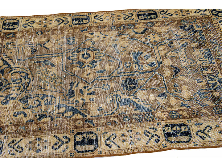 Vintage Distressed Wool Rug 3 X 5