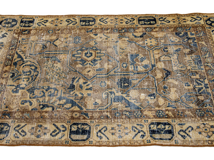 Vintage Distressed Wool Rug 3 X 5