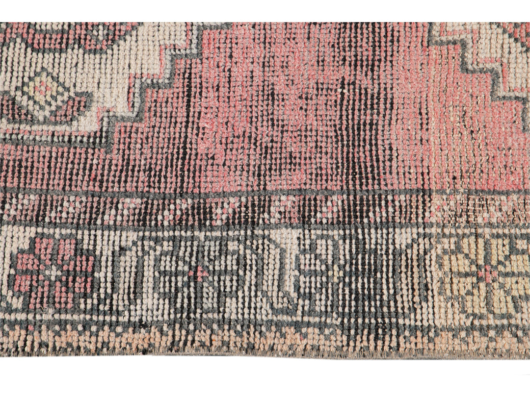 Mid 20th Century Vintage Turkish Wool Runner Rug, 3 X 10