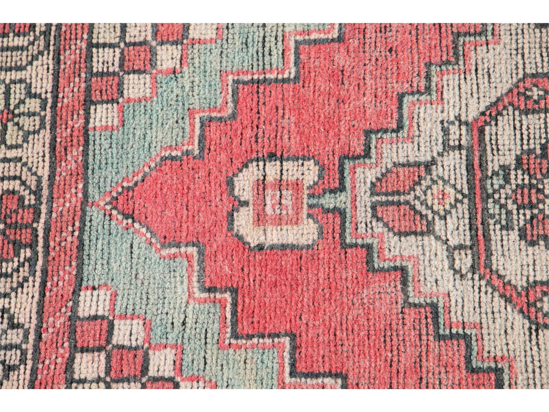 Mid 20th Century Vintage Turkish Wool Runner Rug, 3 X 10