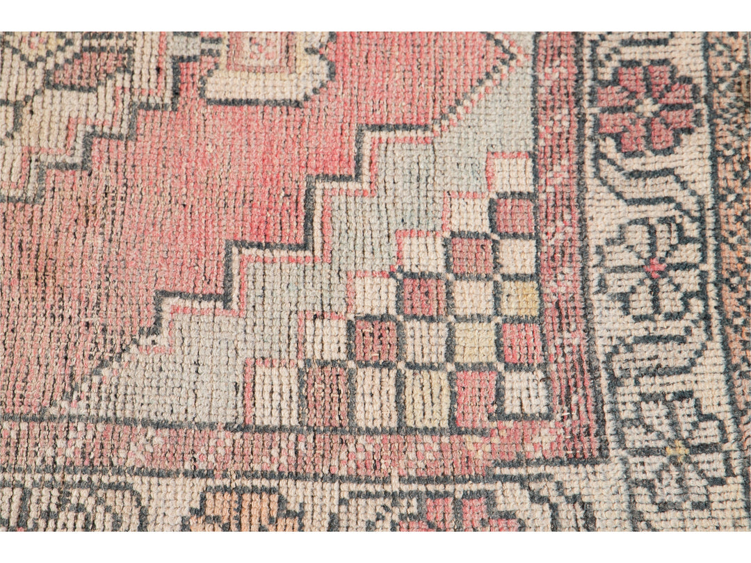 Mid 20th Century Vintage Turkish Wool Runner Rug, 3 X 10