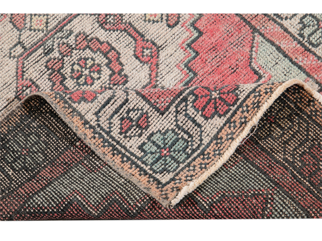 Mid 20th Century Vintage Turkish Wool Runner Rug, 3 X 10