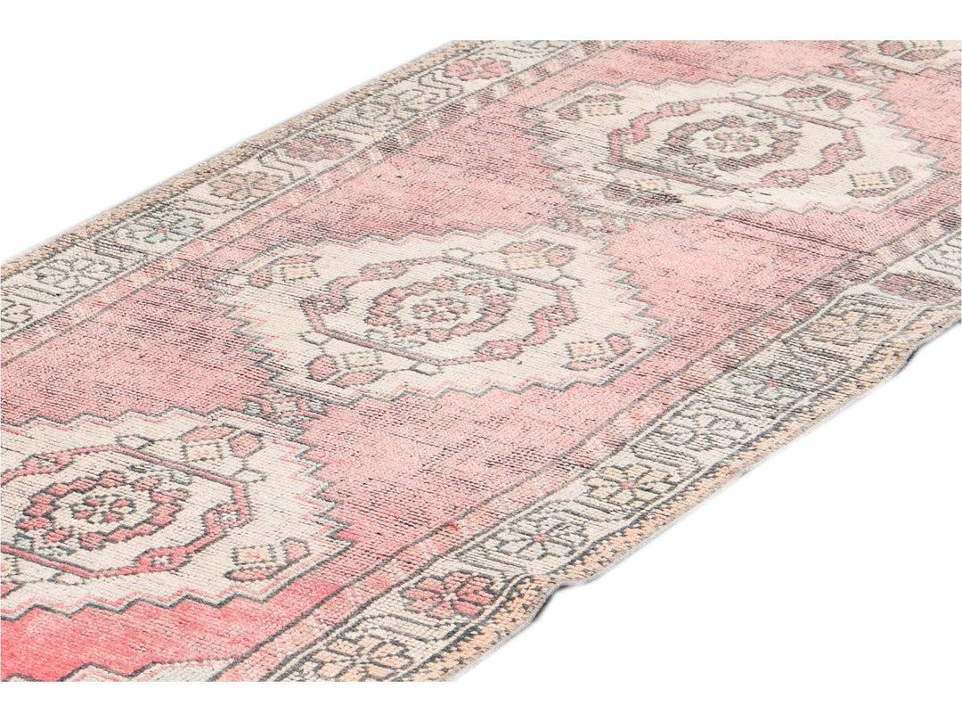 Mid 20th Century Vintage Turkish Wool Runner Rug, 3 X 10