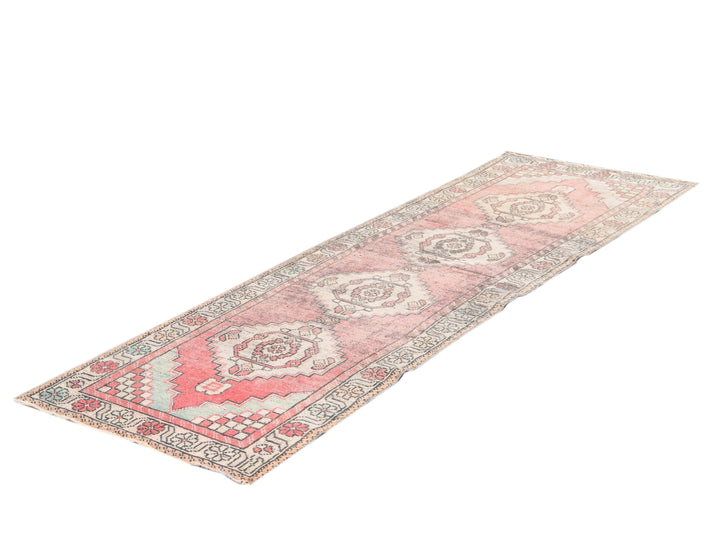 Mid 20th Century Vintage Turkish Wool Runner Rug, 3 X 10