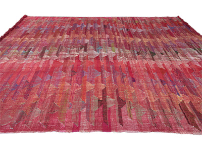 Modern Kilim Abstract Wool Rug 10 X 12