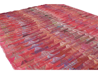 Modern Kilim Abstract Wool Rug 10 X 12