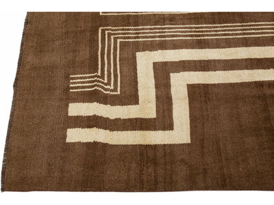 Modern Art Deco  Wool Rug 7 X 9