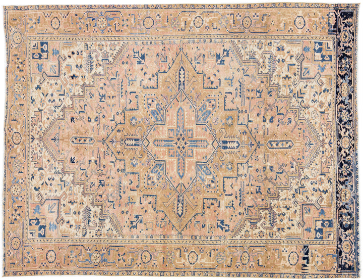 Antique Persian Heriz Wool Rug 8 X 10