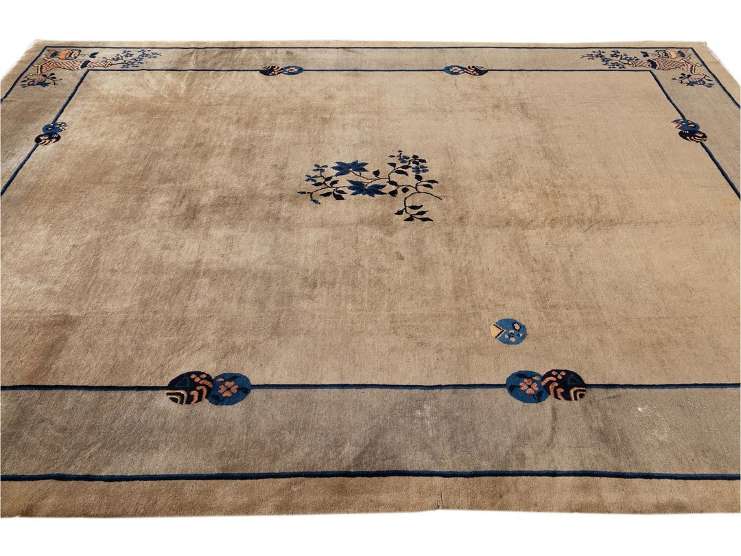 Antique Chinese Peking Wool Rug 10 X 11