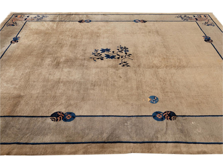 Antique Chinese Peking Wool Rug 10 X 11