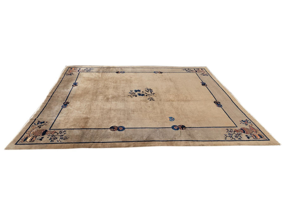 Antique Chinese Peking Wool Rug 10 X 11
