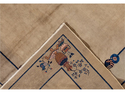 Antique Chinese Peking Wool Rug 10 X 11
