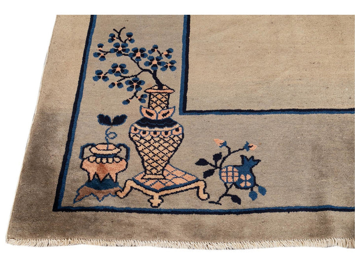 Antique Chinese Peking Wool Rug 10 X 11
