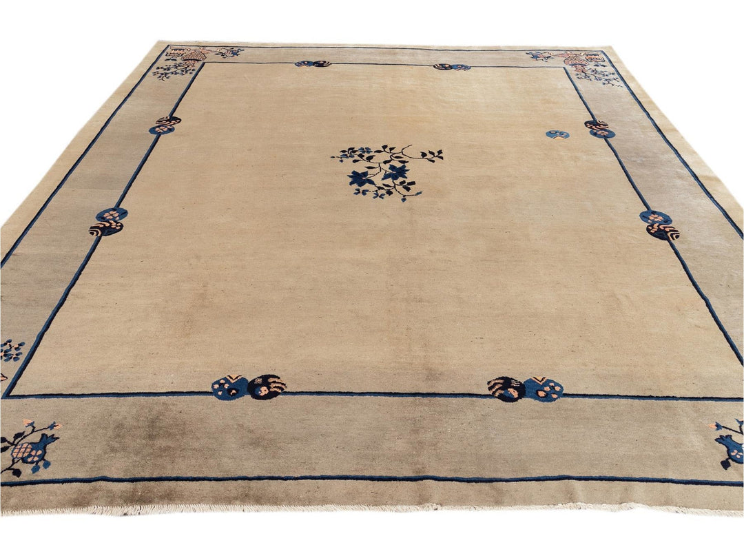 Antique Chinese Peking Wool Rug 10 X 11