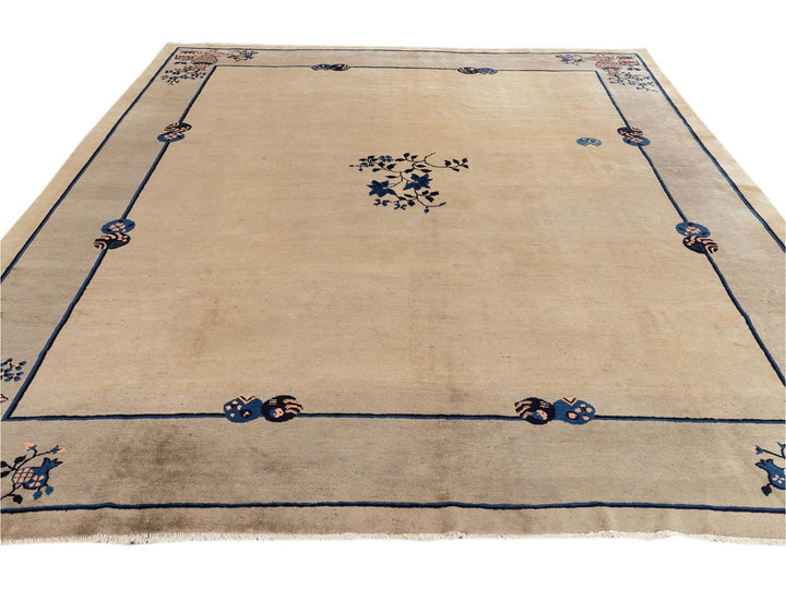Antique Chinese Peking Wool Rug 10 X 11
