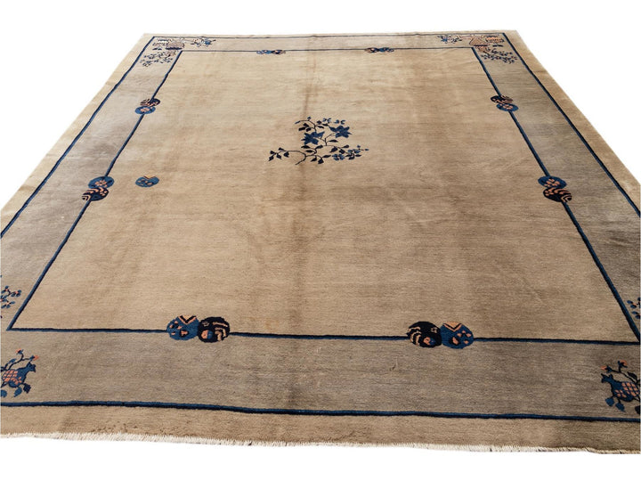 Antique Chinese Peking Wool Rug 10 X 11