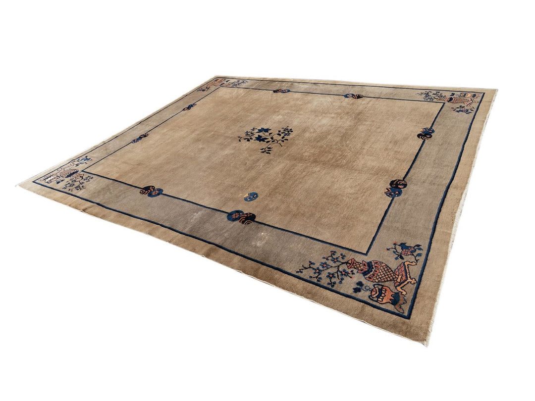Antique Chinese Peking Wool Rug 10 X 11