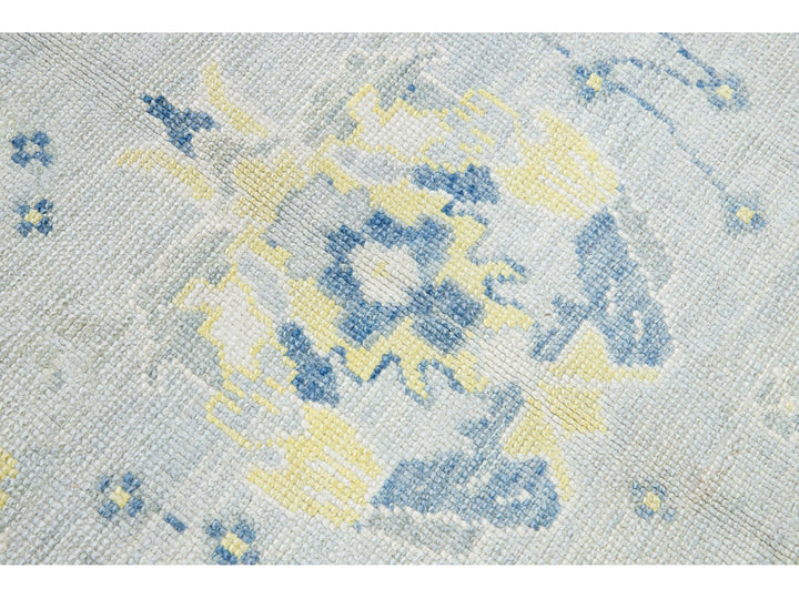 Modern Oushak Wool Rug 9 X 12
