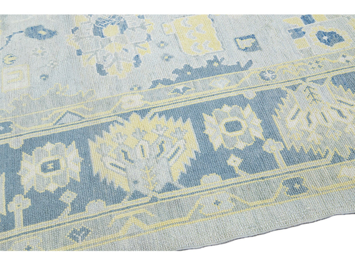 Modern Oushak Wool Rug 9 X 12
