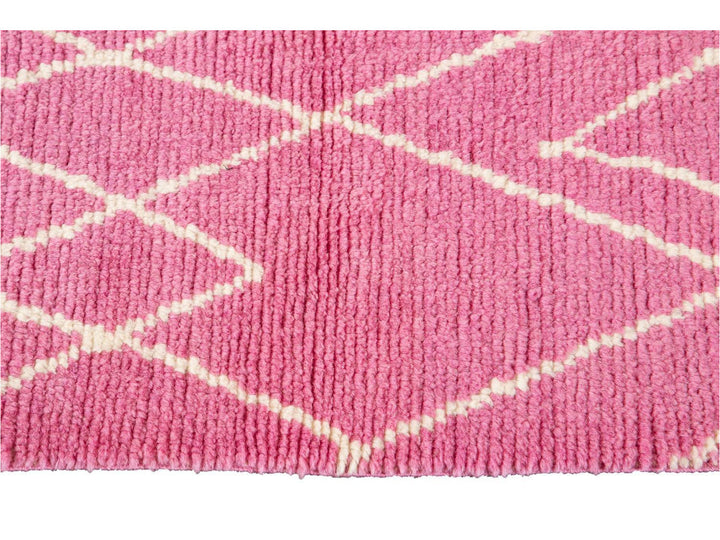 Modern Moroccan Style Wool Runner 3 X 15