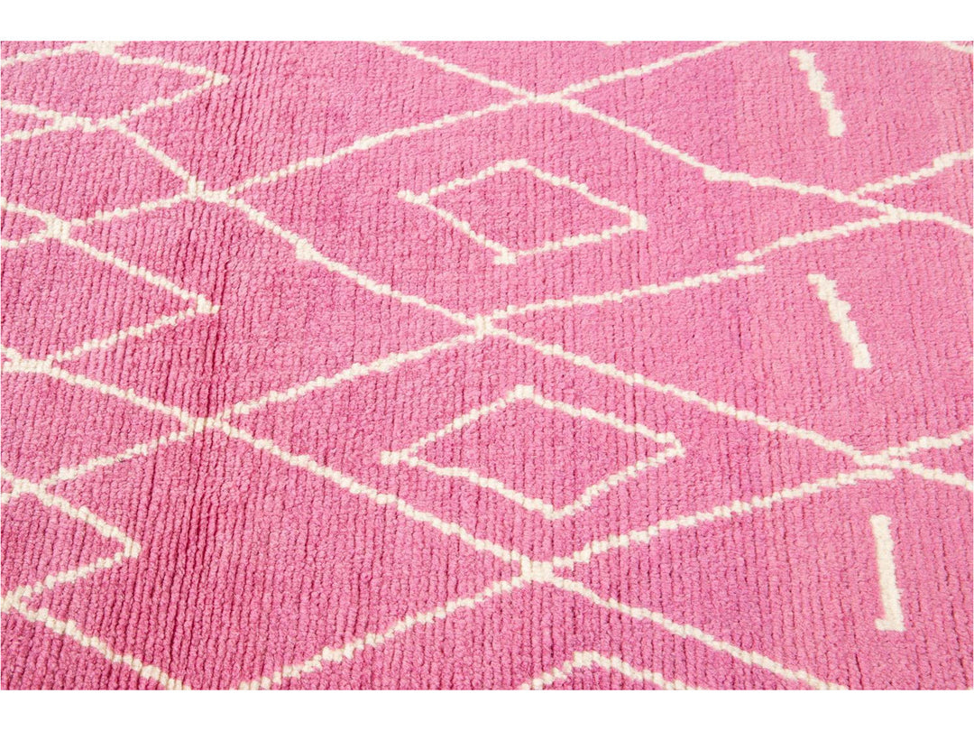 Modern Moroccan Style Wool Runner 3 X 15