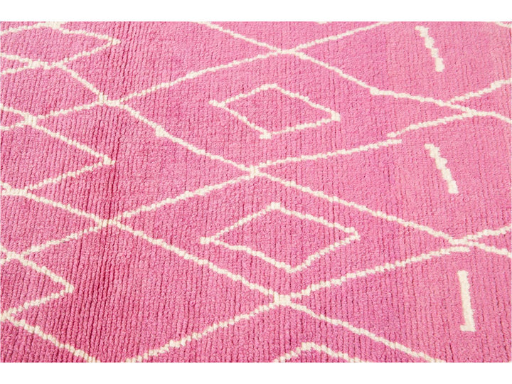 Modern Moroccan Style Wool Runner 3 X 15