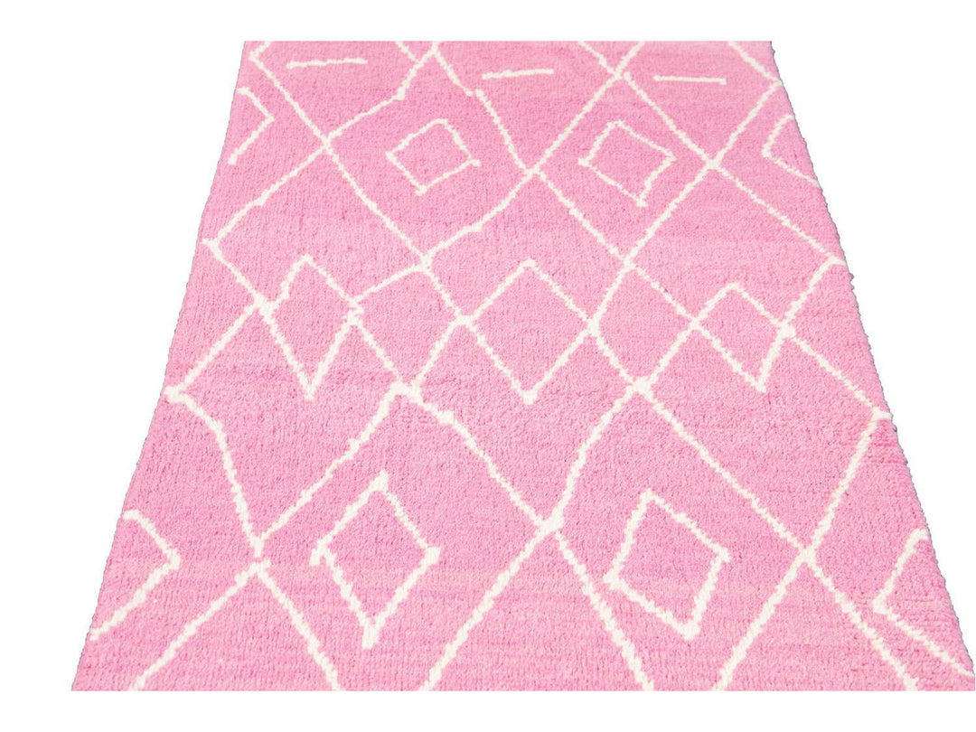 Modern Moroccan Style Wool Runner 3 X 15