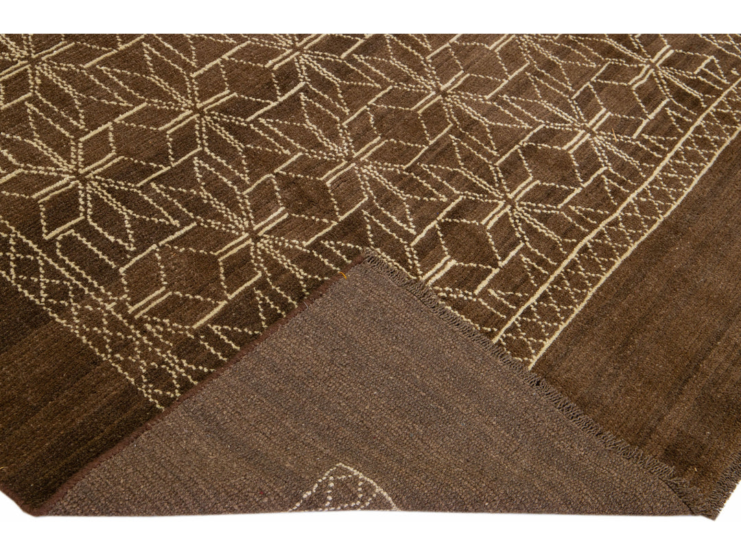 Modern Moroccan Wool Rug 7 X 10