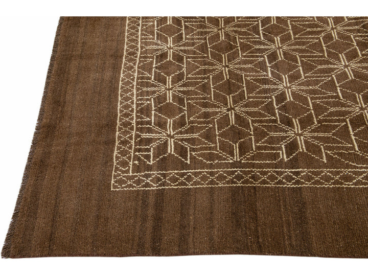 Modern Moroccan Wool Rug 7 X 10