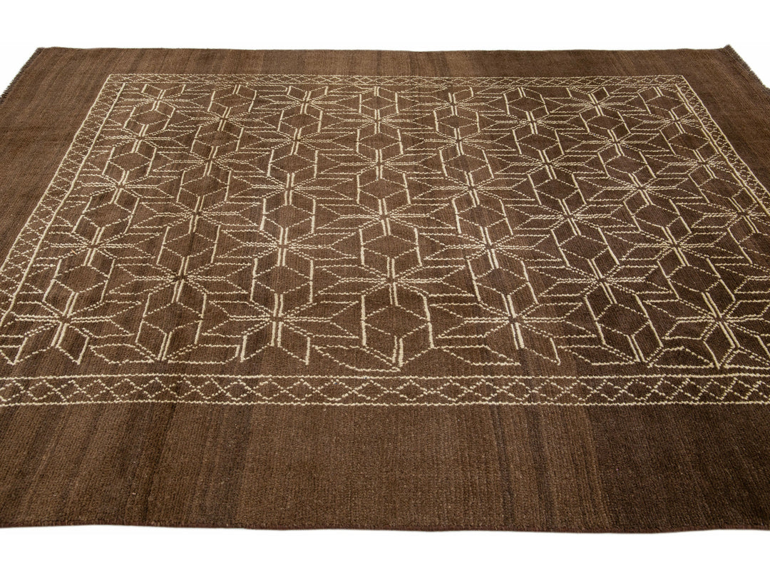 Modern Moroccan Wool Rug 7 X 10