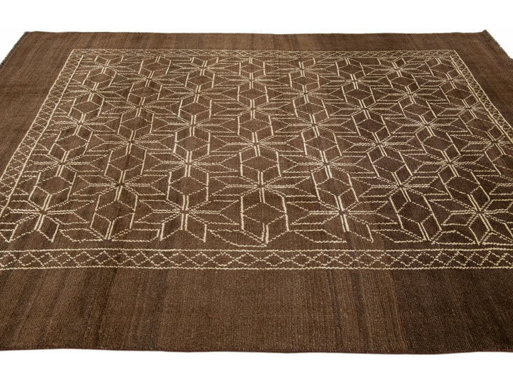 Modern Moroccan Wool Rug 7 X 10