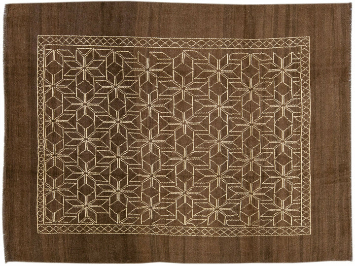 Modern Moroccan Wool Rug 7 X 10