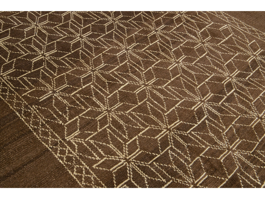 Modern Moroccan Wool Rug 7 X 10