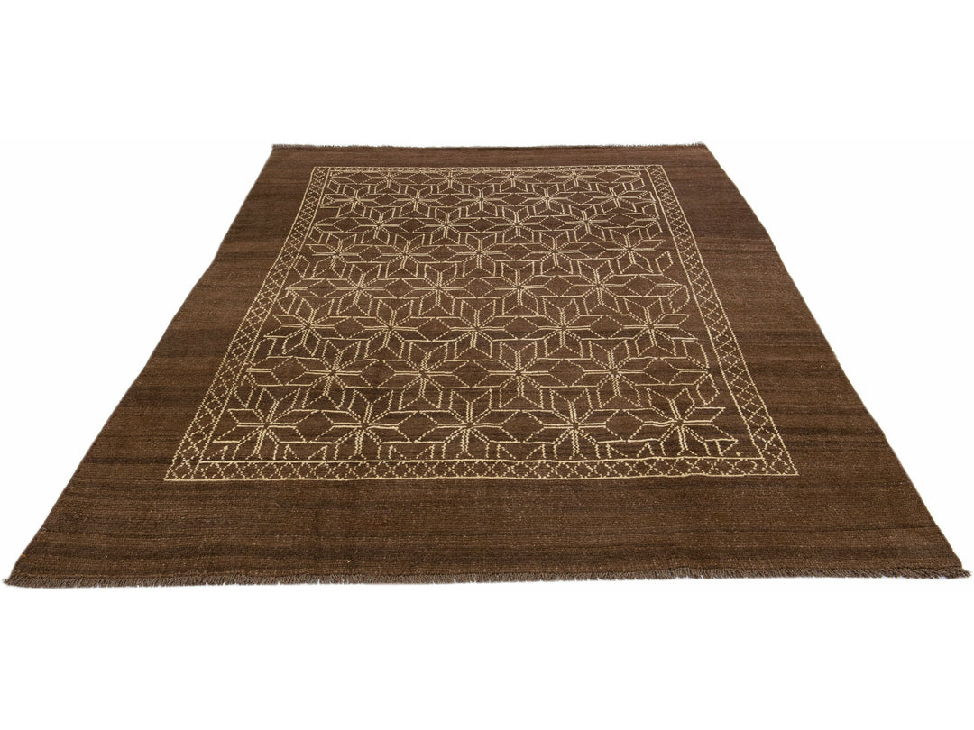 Modern Moroccan Wool Rug 7 X 10