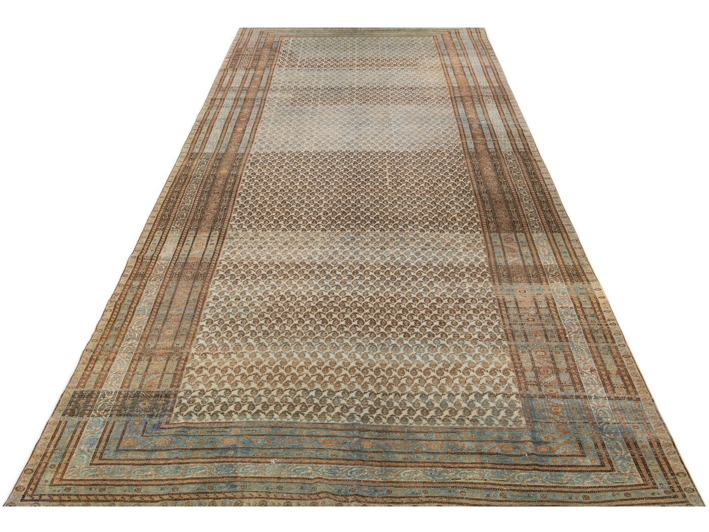 Antique Malayer Wool Rug 7 X 19