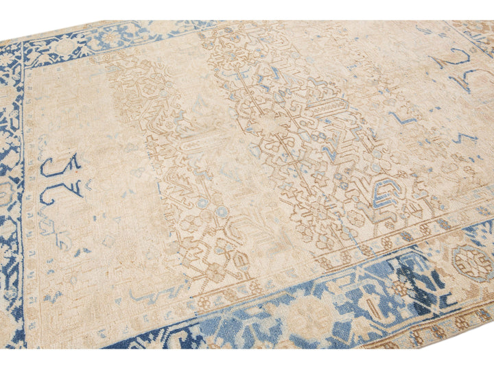Antique Heriz Wool Rug 7 X 8