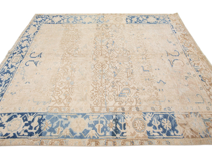 Antique Heriz Wool Rug 7 X 8